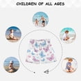 thumbnail image 6 of Kids' Beach Pants Comfortable Swim Trunks Pink and Blue Butterflies Shorts for Pool Vacation and Lounge Wear X-Small, 6 of 8