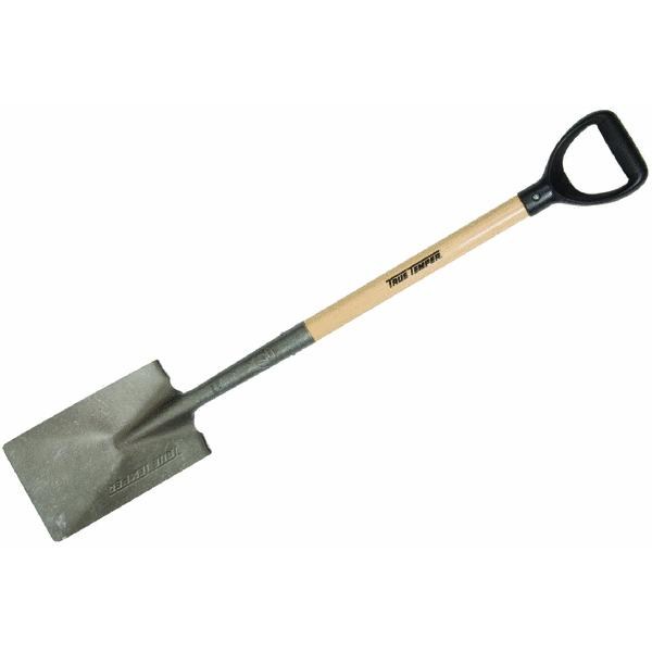Ames 163033900 Steel Square Spade Shovel With Wood Handle