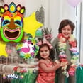 thumbnail image 2 of PMU Luau Crowned Tiki God Shape Balloon Bouquet Assortment Pkg/5, 2 of 8