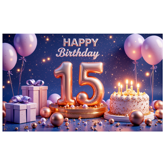 Yatrandify Pink Theme Happy Birthday Banner Decorative Stars Balloons Cake for Birthday Party Indoor Celebration