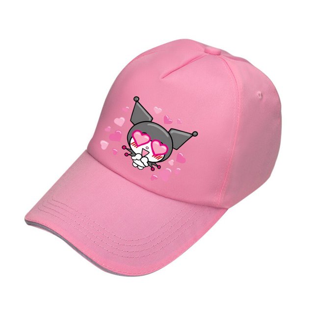 Sanrio-gorra de béisbol de Anime Kuromi, gorro de dibujos animados Kawaii, moda de verano, deportes al aire libre, visera transpirable, gorra de Golf, sombrero informal para pareja Fivean unisex