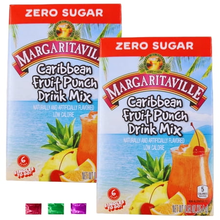 Margaritaville Caribbean Fruit Punch Drink Mix Sugar-Free Powdered Drink Mix Low-Calorie Water Flavored Refreshments Beverage 12 Total Singles Packets Pack of 2 w/ Snoep in Beperkte Oplage Margaritaville Caribbean Fruit Punch Drink Mix Sugar-Free Powdered Drink Mix Low-Calorie Water Flavored Refreshments Beverage 12 Total Singles Packets Pack of 2 w/ Snoep in Beperkte Oplage