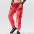 thumbnail image 5 of INCERUN Mens Mesh See Through Thin Cargo Pants Sexy Solid Pantalons Party Shows Trousers, 5 of 8