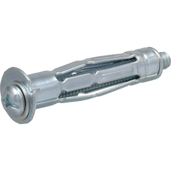 Hillman 1/4 in. D X 1/4 in. Short in. L Metal Pan Head Hollow Wall Anchors 50 pk