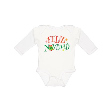 

Inktastic Feliz Navidad Christmas Boys or Girls Long Sleeve Baby Bodysuit