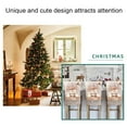 thumbnail image 4 of Sinyiin Christmas Dining Chair Cover Embroidery Santa Hat Slipcovers Holiday Decoration, 4 of 17