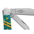 thumbnail image 2 of Case xx Knives Copperhead Diamond Series 1/500 Green & Gold Corelon Stainless Pocket Knife, 2 of 4