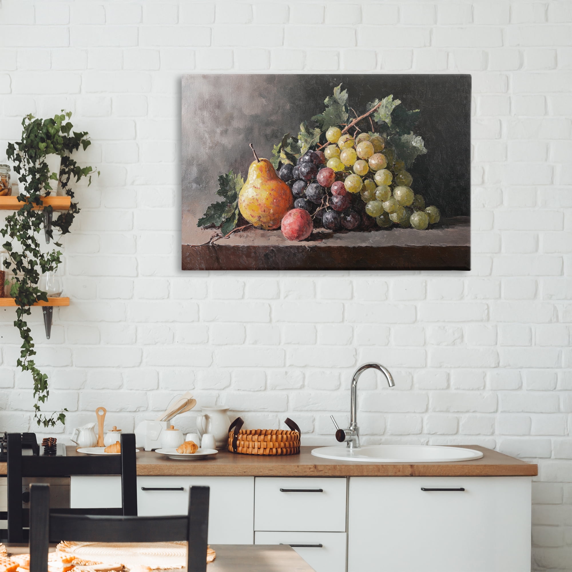Stupell Industries Bountiful Fruit Classic Still Life Canvas Wall Art, design by Petal Prints Design