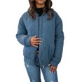 thumbnail image 1 of REDHOTYPE Women's Button Long Sleeve Brushed Jacket Coats with Pockets, 1 of 1
