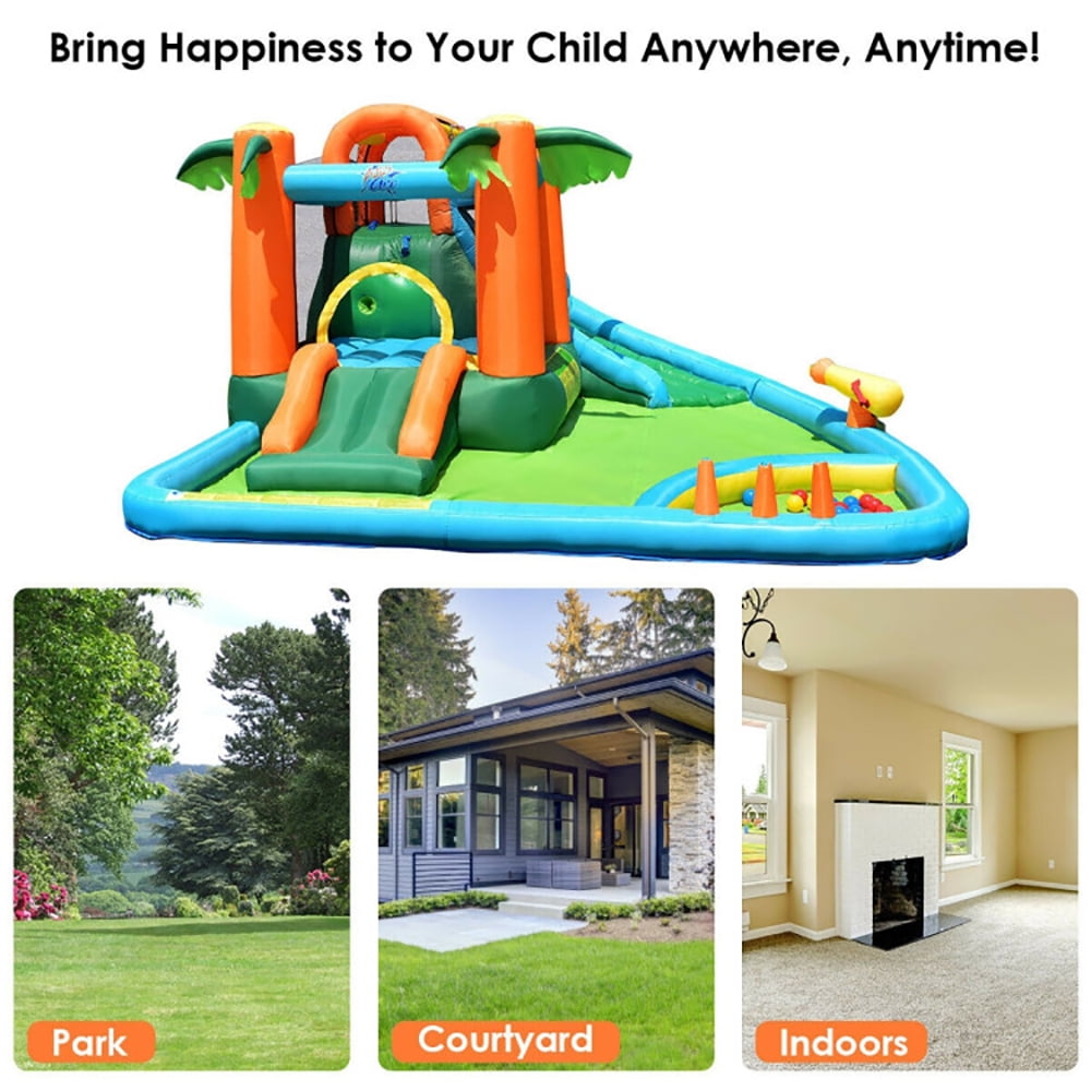 Aimee Lii 7-in-1 Inflatable Slide Bouncer with Two Slides, Bounce House Water Slide for Kids 5-10 Aimee Lii 7-in-1 Inflatable Slide Bouncer with Two Slides, Bounce House Water Slide for Kids 5-10