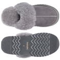 thumbnail image 3 of Parfeying Women's Sheepskin Platform Slippers Memory Foam Shearling Latest Street Style Fashion Shoes for Indoor Outdoor, 3 of 9