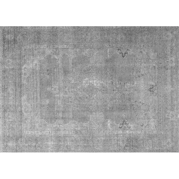 Ahgly Company Indoor Rectangle Persian Gray Traditional Area Rugs, 5' x 8'