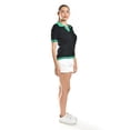 thumbnail image 2 of Blusa acanalada tipo polo Roman Fashion /Juvenil, 7280 (Negro) negro M, 2 of 5