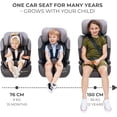thumbnail image 4 of Kinderkraft COMFORT UP Autoasiento I-SIZE 76-150 cm, Silla coche para niños, bebé, Sillade, Cinturón, regula en 11 niveles, Grupo 1/2/3, 15 meses - 12 años, 9-36 kg, Verde, 4 of 5