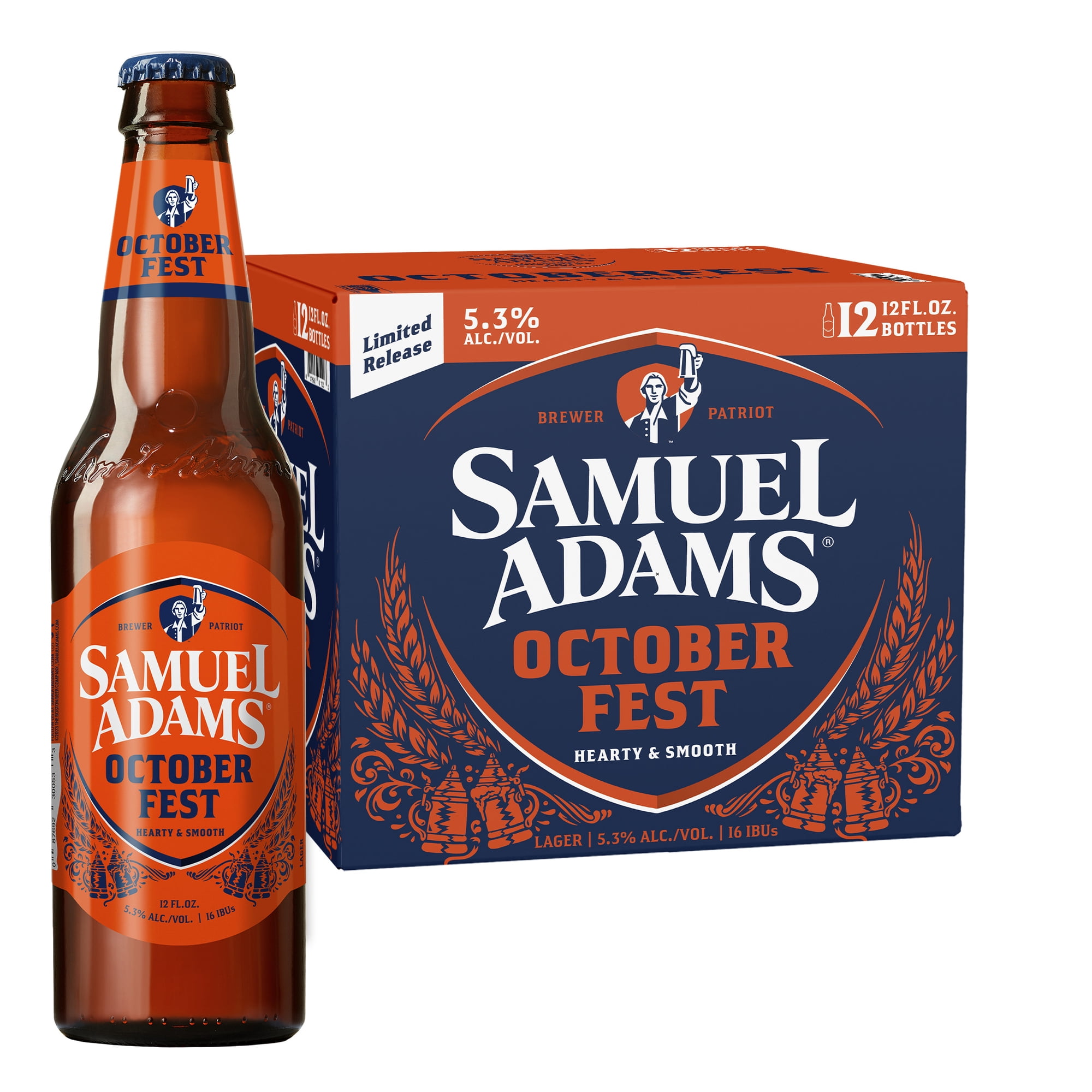 Samuel Adams Seasonal Craft Beer, 12 pack, 12 fl. oz. Glass Bottles, 5.3% ABV