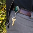 thumbnail image 2 of Blue Seahorse with Kelp Heavy Duty Metal Retractable Reel ID Badge Key Card Tag Holder with Belt Clip, 2 of 4