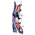 thumbnail image 2 of DDAPJ pyju American Flag Jumpsuits for Women 4th of July Patriotic Overalls Red White Blue Stripes Sleeveless Wide Leg Rompers with Pockets Today's Sales White M, 2 of 5