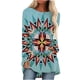 thumbnail image 2 of Puntoco Mujeres Moda Casual Manga Larga Cuello Redondo tops Blusa Suelta Camisas Estampadas Puntoco Puntoco-6432, 2 of 5