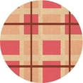 thumbnail image 1 of Ahgly Company Machine Washable Indoor Round Transitional Yellow Area Rugs, 6' Round, 1 of 7