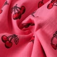 thumbnail image 6 of PINQI Birthday Baby Girls Dresses Summer Girls Cotton and Linen Cherry Printed Sleeveless Vest Dress Cute Baby Girls Sundress, 6 of 9
