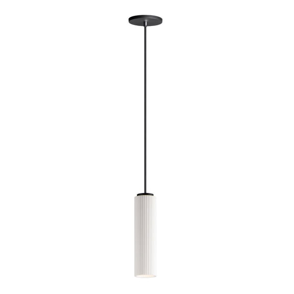 12.5 Inch 7W 1 Led Pendant     -Traditional Installation Et2 Lighting E25038-Wtbk