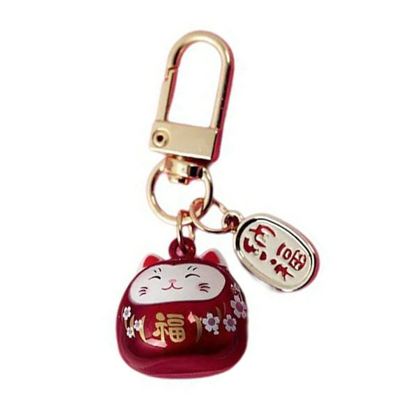 SIEYIO Lucky Cats with Bells Keychain Pendant Japanese Style Backpack Car Bag Ornament