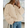 thumbnail image 6 of PRETTYGARDEN Women's Winter Faux Fur Coats Fuzzy Fleece Cropped Jackets Buttons Warm Casual Trendy Fall Fashion Clothes, 6 of 9