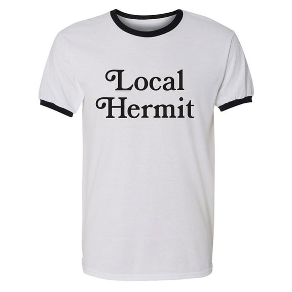Local Hermit Adult Short Sleeve Ringer T-shirt