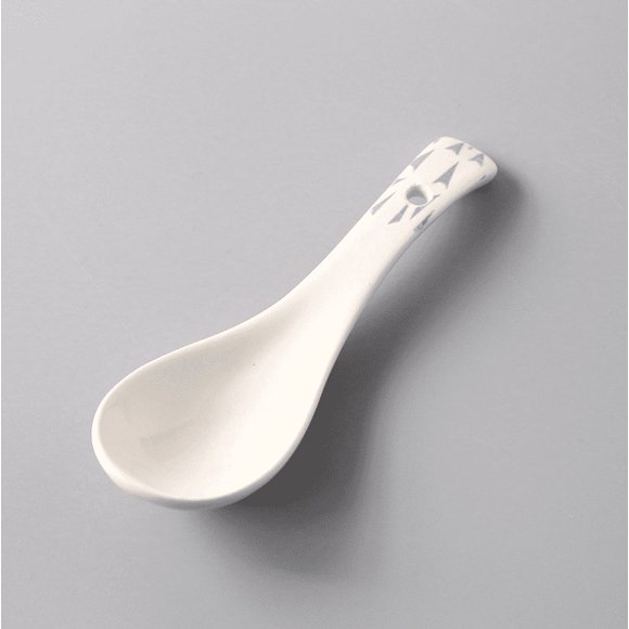 Ceramic Soup Spoon set of 5, Japanese Spoons, Spoon Household Simple Spoons, Color#13