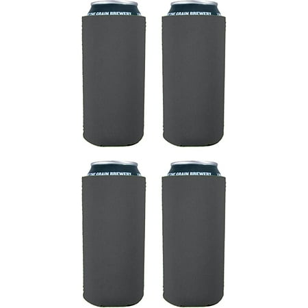 

Blank Neoprene Collapsible 16 oz. Can Coolie (4 Pack Charcoal)