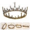 thumbnail image 5 of CIMAXIC Mariage 1 Pce Couronne Baroque Coiffe Rétro Accessoire de Robe de Mariée Couronne,5.31"X5.31"X2.17 Pouces, 5 of 5