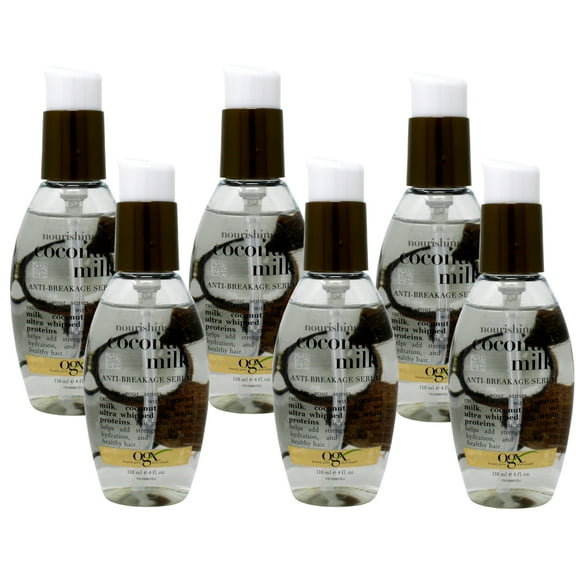5 Pack Organix Nourishing Coconut Milk Anti-Breakage Serum 4 Oz Each