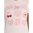 thumbnail image 4 of Valentine's Day Women’s Classic Cake Graphic Tee with Short Sleeves, Sizes XXS-XXL, 4 of 5