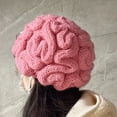 thumbnail image 4 of Funny Brain Knitted Hat, Personalized Winter Hat with Unique Design, Soft Material for Comfort, Unisex for Various Activities, Lightweight and Warm, Great for Costumes and Daily Wear, 4 of 5