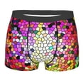thumbnail image 4 of Goofa Colorful Tie Dye Stained Glass 3 Printed Men's Boxer Briefs Underwear, Moisture-Wicking Underwear, Trunk,Soft and Breathable Cotton Underwear-Large, 4 of 9