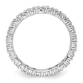 thumbnail image 2 of Sterling Silver Stackable Expressions Created White Sapphire Ring, 2 of 5