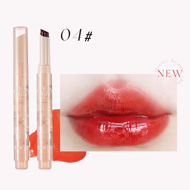 Puntoco Lápiz labial Love Stick Lápiz labial Espejo Brillo Esmalte labial Agua Embellecedor Lápiz labial Love