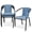 Bright Blue, variant on NAPWANT Outdoor Rattan Patio Dining Chairs Set of 4, Stackable All-Weather Wicker Chairs with Steel Frame for Garden, Deck, Backyard, Bright Blue