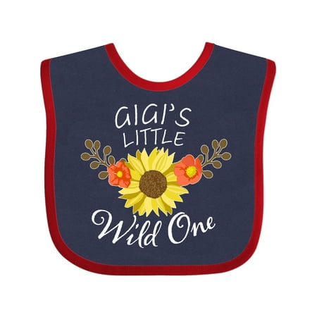 

Inktastic Gigi s Little Wild 1 with Beautiful Sunflower Gift Baby Boy or Baby Girl Bib