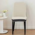 thumbnail image 6 of DAMAI Home Curved Stretch Chair Covers Modern Dining Chair Covers Jacquard Dining Chair Covers Stretch Curved Small Armchair Covers Chair Slipcovers Home Seat Cover for Party Wedding, 6 of 7
