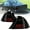 Black/Smoke, variant on LED Black Clear Lens Tail Lights Rear Lamps Pair for 2001-2003 Honda Civic Coupe