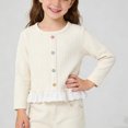 thumbnail image 7 of Cethrio Girls Long Sleeve Tops, Pullover Casual Soft Crew Neck Girls T-shirts Beige Size 7-8, 7 of 7