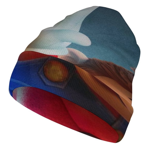 Super Mario Odyssey Unisex Knitted Hat Winter Warm Beanie Hats Daily Full Printed Fashion Elastic Skullies Cap Beanie For Men And Women