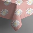 thumbnail image 5 of Pink Daisy Flower White Blooms Pattern Square Tablecloth,Waterproof Square Table Cover,Wipeable Spillproof Washable Table Cover for Home Kitchen Party Decor 52"x52"(132x132cm), 5 of 6