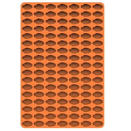 

VERMON Biscuit Mold Biscuit Mold Food Grade 119 Cavities Heat Resistant Easy to Demold Microwave Safe Baking Tool Orange Mini Carrots Silicone Mold Kitchen Supplies