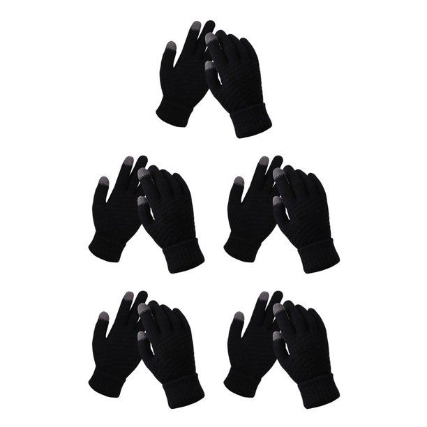 Minnieouse Guantes Pantalla Táctil Manopla Cálida Unisex Mujer Guantes Invierno Manoplas Punto Type5 NO5 Minnieouse CBP033492