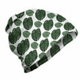 thumbnail image 1 of Exotic Unisex Beanie, Sketches of Monstera Leaves, Hiking Outdoors, Olive Green, by Ambesonne, 1 of 1
