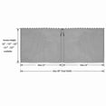 thumbnail image 4 of 2pc Legendflame Fireplace Mesh Screen Curtain Wide Panels Black Matte Garden Home Improvement Heating Cooling Air Stoves Doors, 4 of 5