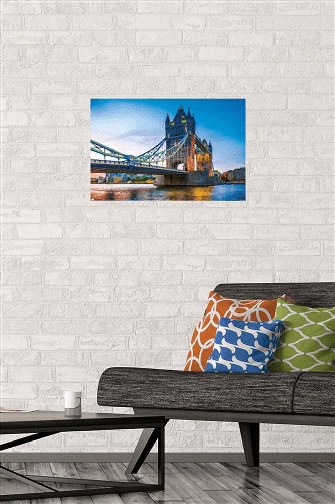 Timeless Visions - Tower Bridge Wall Poster, 14.725" x 22.375"