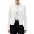 thumbnail image 1 of Cardigan pour Femme à Manches Longues, Col Rond, Tricoté, Boutonné, Couleur Unie, pour un Style Décontracté, Long Cardigan pour Femmes, 1 of 6